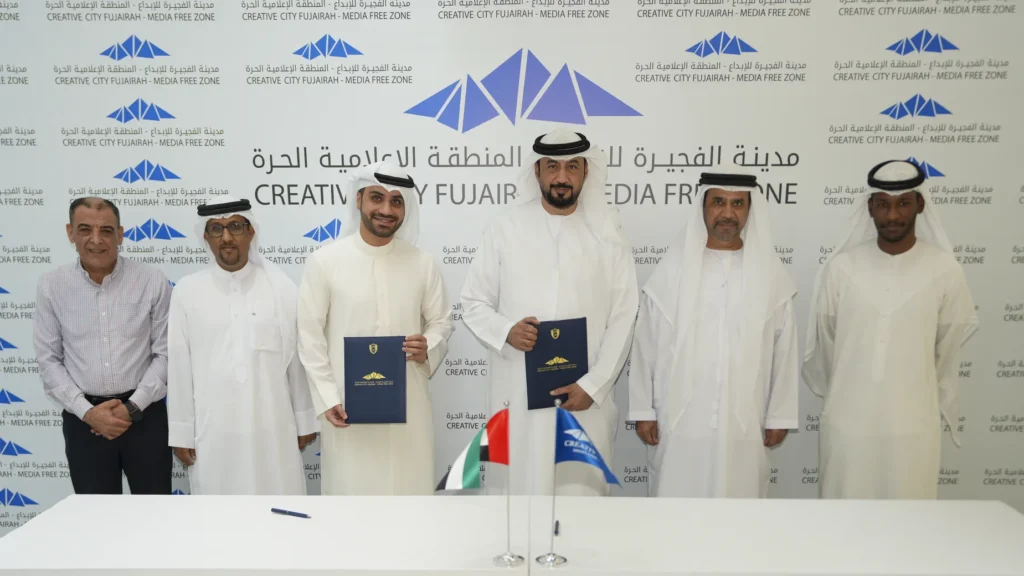 Creative City Fujairah Partners with A A Media to Strengthen Content Creation and Podcast Production شراكة مدينة الفجيرة للإبداع مع A A Media